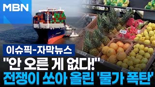 [자막뉴스] ＂안 오른 게 없다!＂ 전쟁이 쏘아 올린 '물가 폭탄' | 이슈픽