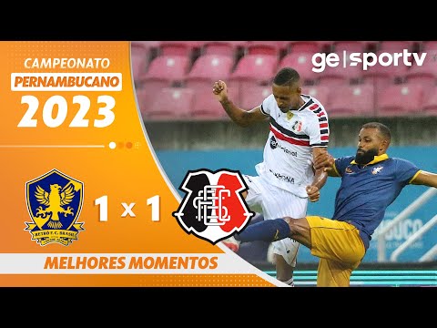 Gols e lances de Santa Cruz x Retrô