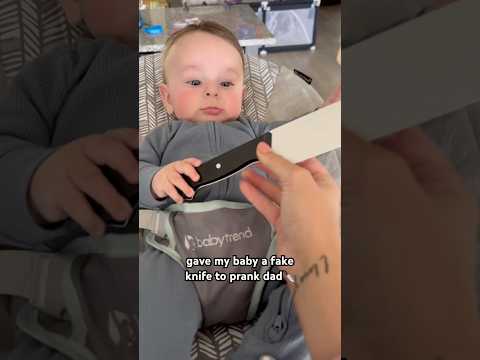 fake knife baby prank