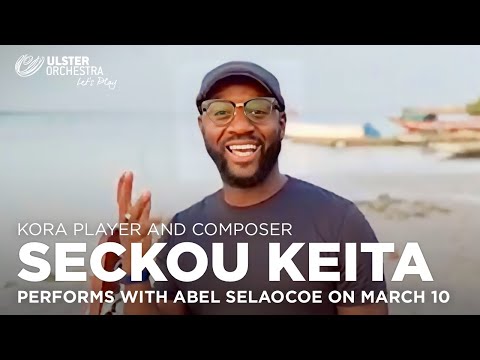 Kora player Seckou Keita performs with Abel Selaocoe and the Ulster Orchestra on March 10 2023
