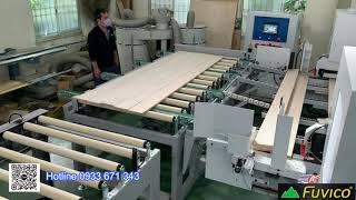 Máy Cắt mộng Ván sàn ECT-86A băng tải cuốn tự động