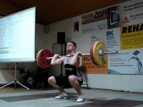 Gewichtheben - Julian Traut 105 kg Stoßen - KSV Durlach