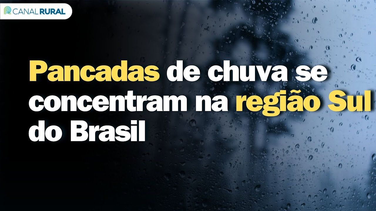 Previsão do tempo | Pancadas de chuva se concentram na região Sul do Brasil