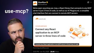 use-mcp: 3 lines to build your React based MCP client!
