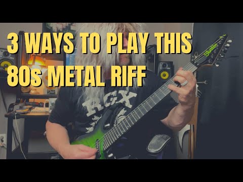 3 Ways to Play the Same Riff - 80s Metal Guitar Lesson (with Gunnar)