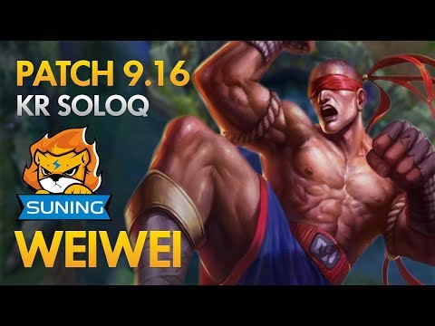 Suning Weiwei - Lee Sin Jungle - KDA 16/5/13