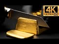 Oddly Satisfying GOLD ASMR Cutting Melting Transforming Into Dust