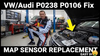 VW/Audi P0238 P0106 Fix: Manifold Absolute Pressure (MAP) Sensor Replacement
