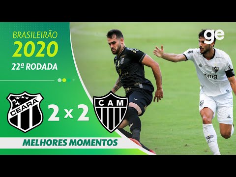 CEARÁ 2 X 2 ATLÉTICO-MG | MELHORES MOMENTOS | 22ª RODADA BRASILEIRÃO 2020 | ge.globo