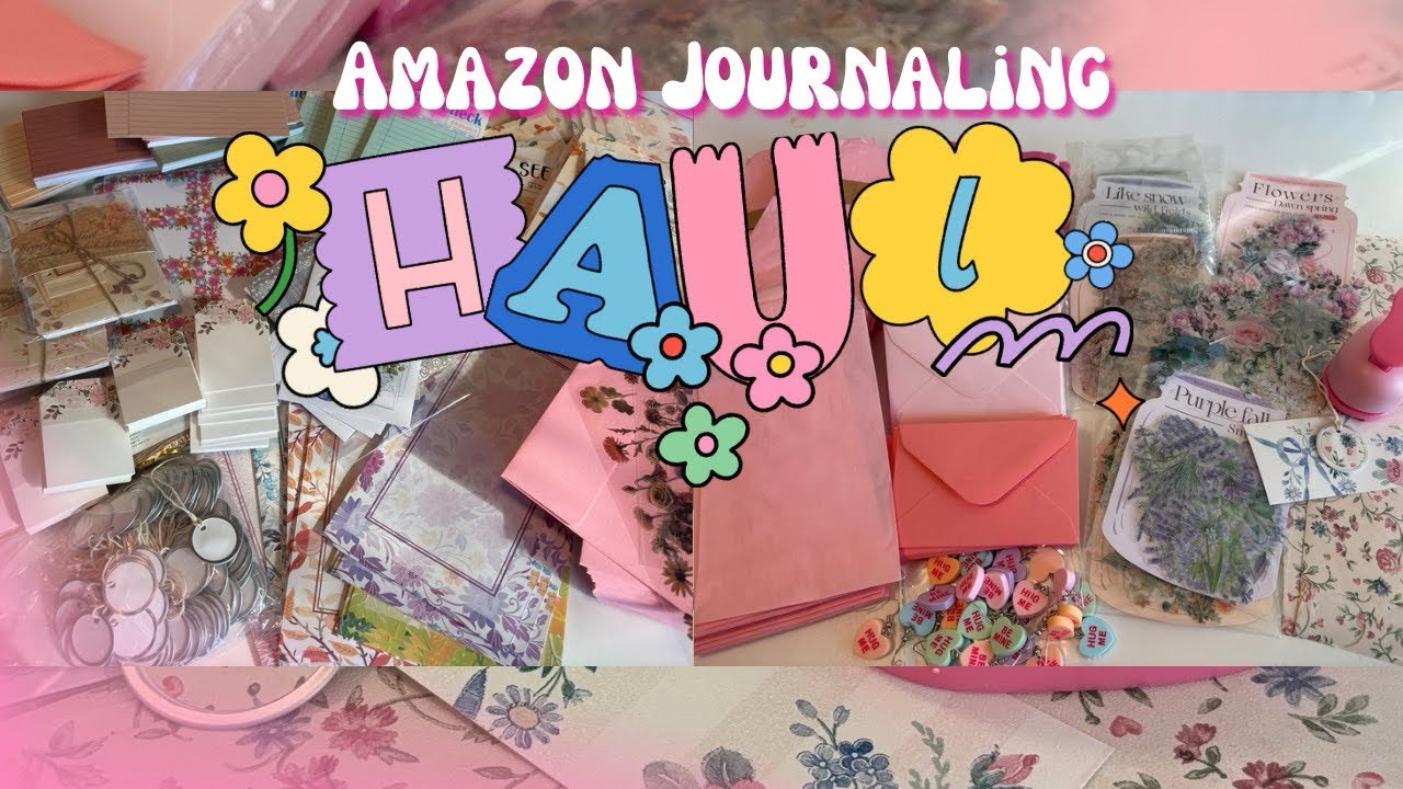 A Very Pink Amazon Journaling Haul : Fave glue, pretty stickers, envelopes and tags 