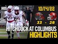 Hitchcock at Columbus - 2022 Week 8 Football Highlights