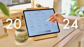 Plan 2024 With Me - Cozyleigh Digital Planner, Vision Boarding, Habits & Goals