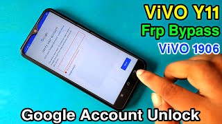 ViVO Y11  FRP Unlock | ViVO 1906 Google Account Bypass | Reset Google Lock | Without PC New Method |
