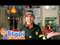 Blippi Explores A Firefighting Helicopter Blippi Learning Videos For Kids