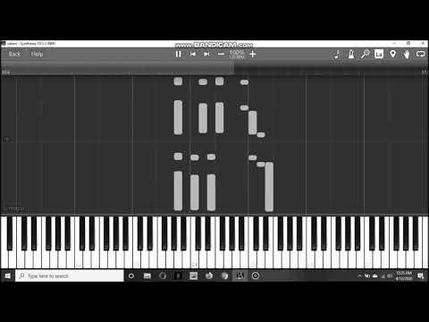 Salieri-C Piano Concerto melody synthesia tutorial