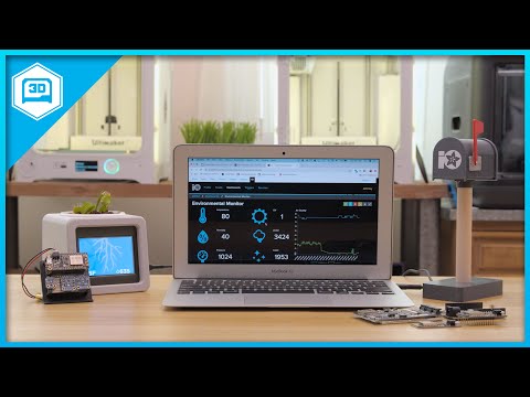 Temperatūros, drėgmės, slėgio ir dujų jutiklis, BME688, SPI/I2C, STEMMA QT/Qwiic, Adafruit 5046 video