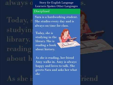 Stories for English Language Learner Spoken other Languages, Disciplined