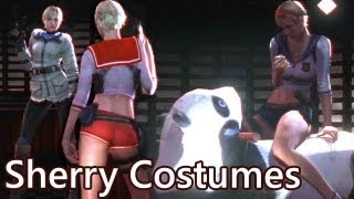 Resident Evil 6 Sherry EX3 and all her costumes compilation