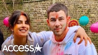 Priyanka Chopra & Nick Jonas Celebrate Holi