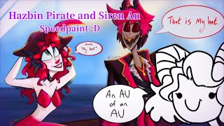 Hazbin Pirate and Siren Au | Speedpaint |