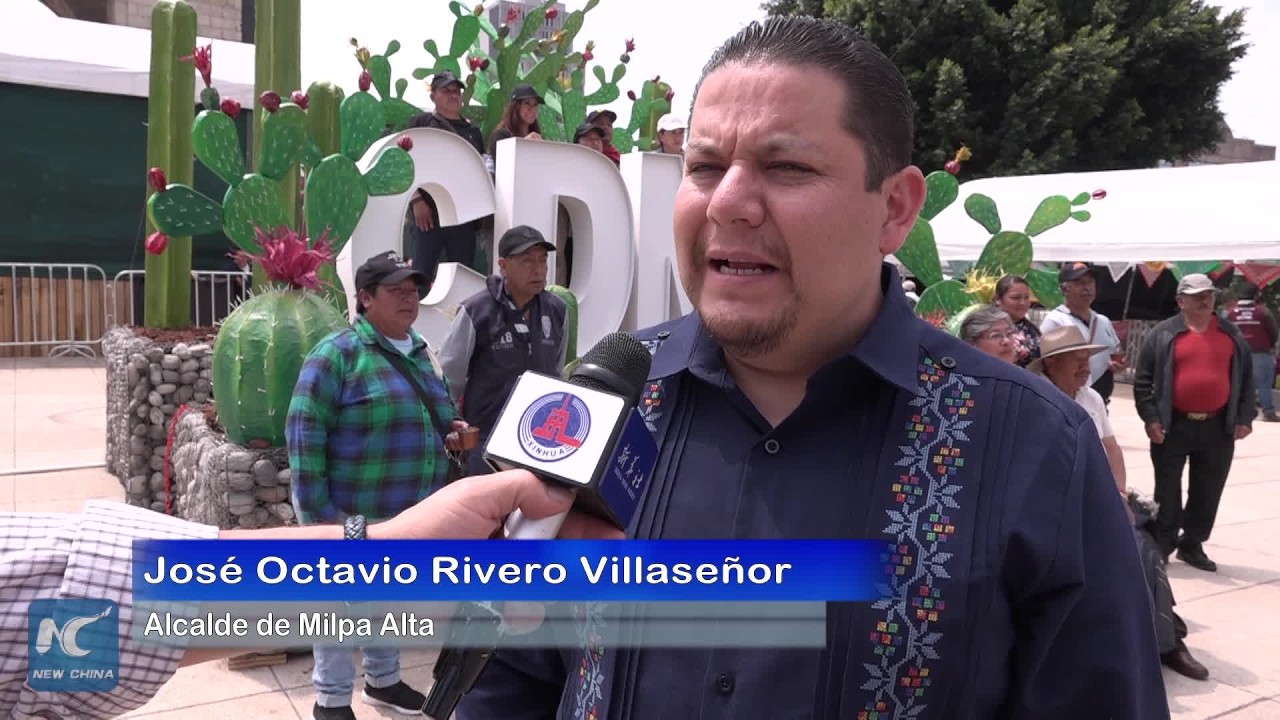 Citadinos de la capital mexicana disfrutan de la segunda Feria del Nopal