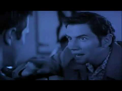 1999–2000 Scream 3 theatrical trailer frame with Ghostface and Hollywood backlot lights