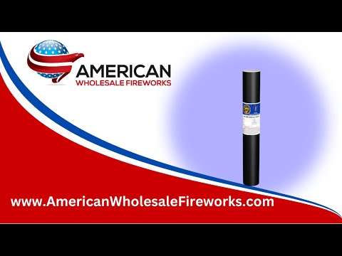 Comet - 40mm Blue w Strobe Willow Tail ... Available at American Wholesale Fireworks!
