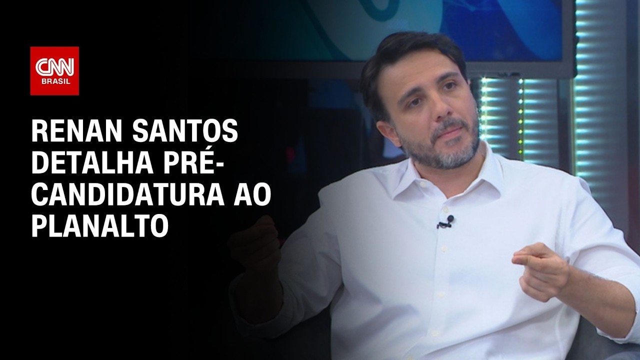 Renan Santos detalha à CNN pré-candidatura à Presidência pelo Missão | CNN 360º