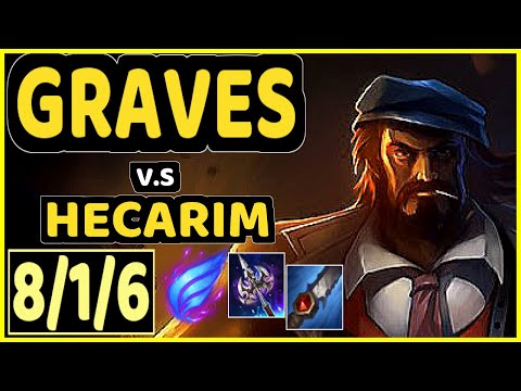 CINKROF (GRAVES) vs HECARIM - 8/1/6 KDA JUNGLE CHALLENGER GAMEPLAY - EUW