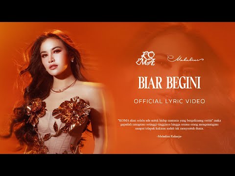 MAHALINI - BIAR BEGINI (OFFICIAL LYRIC VIDEO)