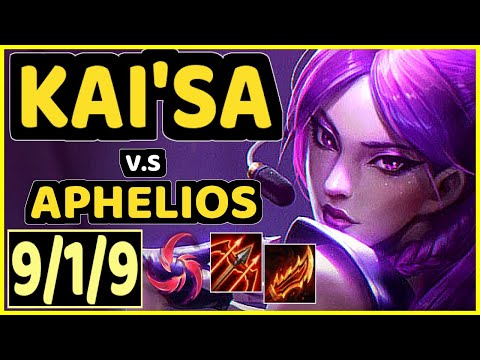 KLAUS (KAI'SA) vs APHELIOS - 9/1/9 KDA BOTTOM ADC CHALLENGER GAMEPLAY - BR