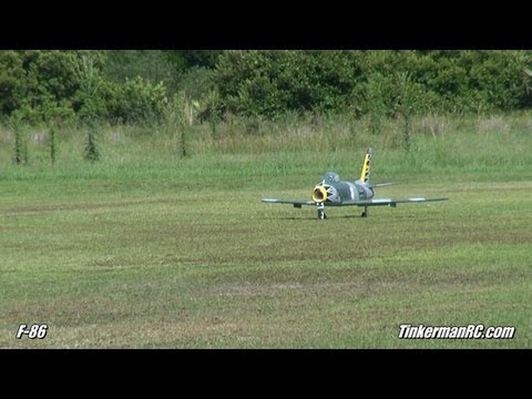 Skymaster Turbine Powered  Scale  F-86F Sabre Flight