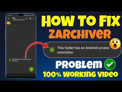this folder has an android access restriction problem  Zarchiver  #video #problem #solution