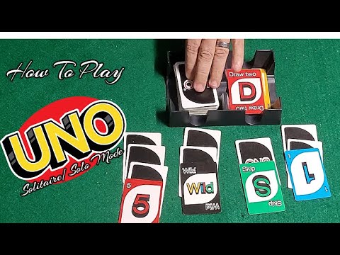 How To Play Uno Solitaire/Solo Mode Card Game
