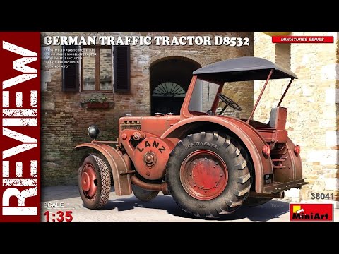 German Traffic Tractor D8532 Lanz Bulldog (Miniart 1/35 scale model)
