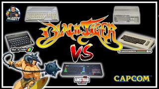 BLACK TIGER Comparison ARCADE - ZX Spectrum VS Commodore 64 VS Amstrad CPC - Amiga VS Atari ST