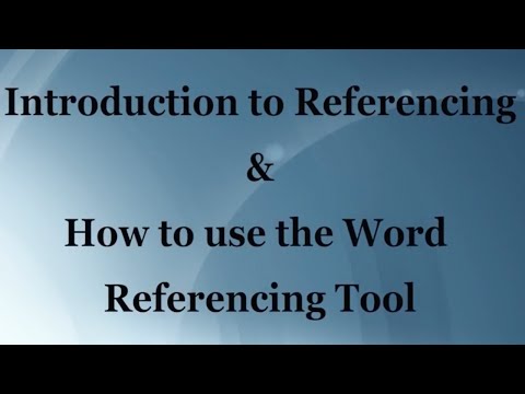 APA Referencing Guide and how to use the Word...
