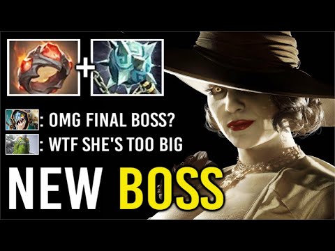 WTF FINAL BOSS BIG LADY Mid Giant's Ring vs PRO Slark Epic Late Game Fights Imba Hero WTF Dota 2