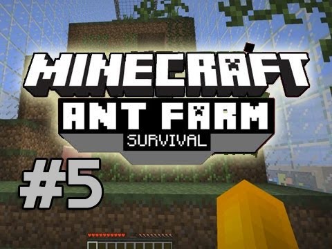 Minecraft: Ant Farm Survival w/Mitch, Jerome, Mat & Zak Part 5 - BLUE SCREEN OF DEATH !