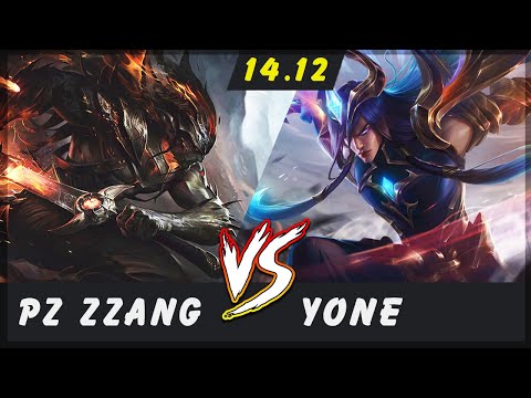 Pz ZZang - Yasuo vs Yone MID Patch 14.12 - Challenger Yasuo Gameplay