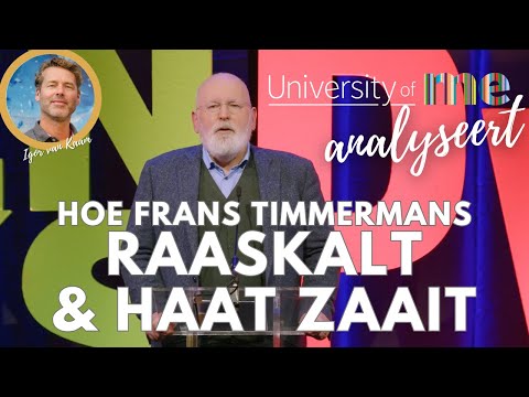 Frans Timmermans zaait haat uit solidariteit!