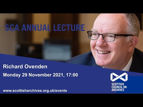 SCA Annual Lecture 2021 with Richard Ovenden