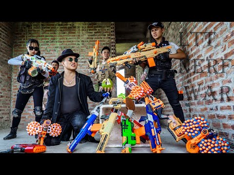 Action LTT: Super Spy e i Mercenari - Combattimento con le pistole Nerf - La gang del Dr. Lee dis...