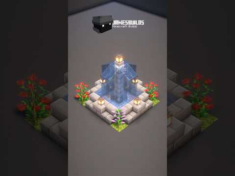 Minecraft Easy Fountain Tutorial ⛲️ #minecraft