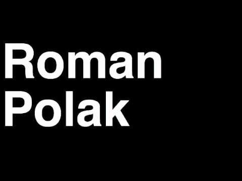 How to Pronounce Roman Polak St. Louis Blues NHL Hockey Player Runforthecube