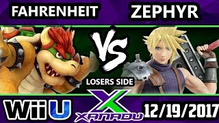 S@X 233 Smash 4 - Fahrenheit (Bowser) Vs. Zephyr (Cloud) - SSB4 Losers Sevenths - Smash for Wii U.