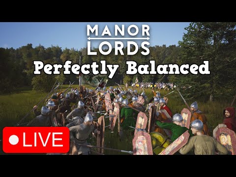 MANOR LORDS IS PERFECTLY BALANCED - A Medieval City Builder Is Steams Most Wishlisted Game! #live