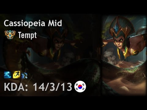 Cassiopeia Mid vs Taliyah - Tempt - KR Challenger Patch 7.5