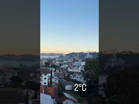 Treze Tílias - Santa Catarina ,- Brasil - Forte geada na cidade mais austríaca do Brasil