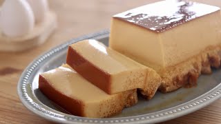 材料5つで!固めのカスタードプリンケーキの作り方